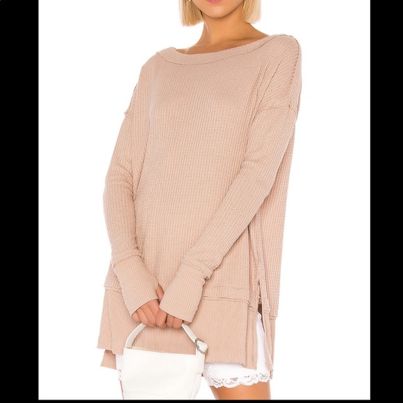 Free People Tops - Free People North Shore Thermal Sand NWT